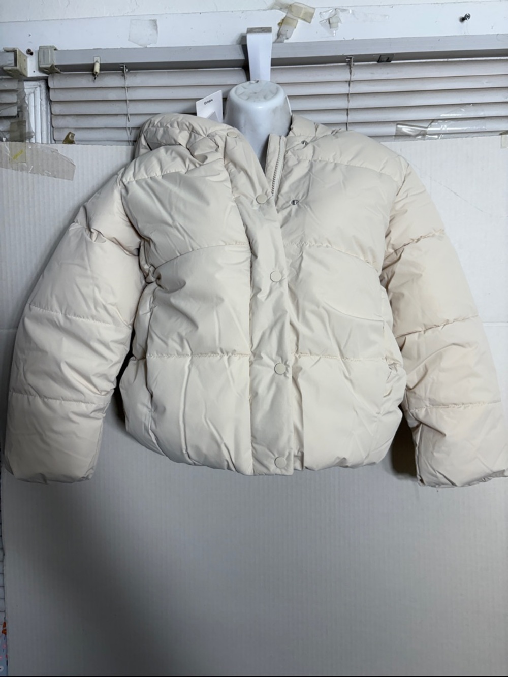 Mango Girls light birch Kids' Anorak HOODED LINER QUILTED COAT 3275